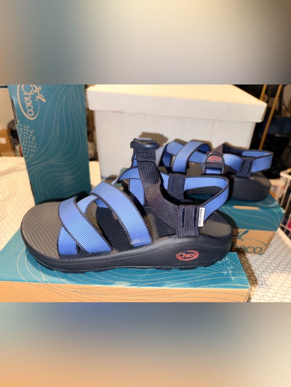 Chaco Men’s Banded Z Cloud Sandals Outskirt Navy Size 10